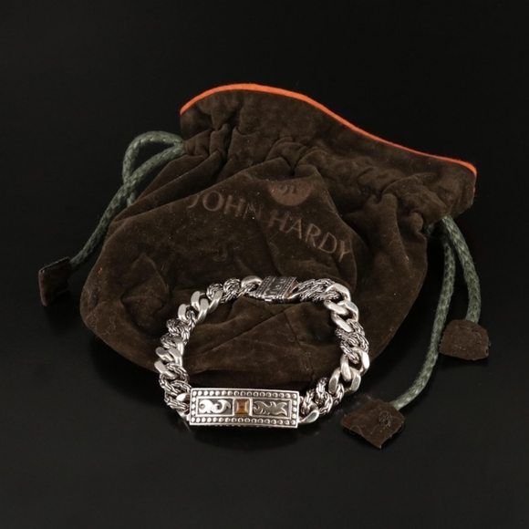 John Hardy Jewelry - John Hardy Dayak Batu Link Tiger's Eye Bracelet Sterling- Unisex Sz 8.5"